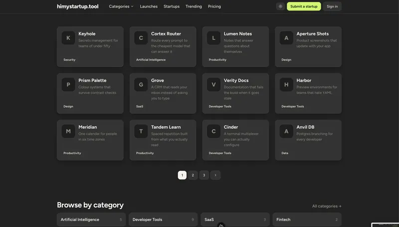 Browse listings and categories.