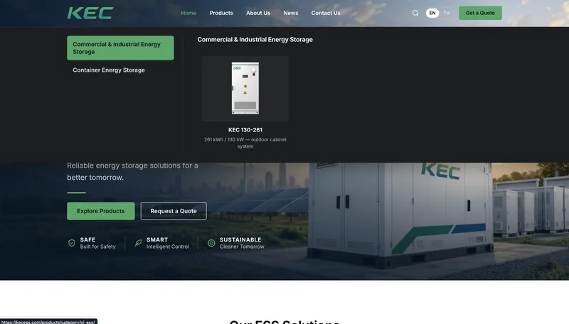 Mega-menu with product preview.