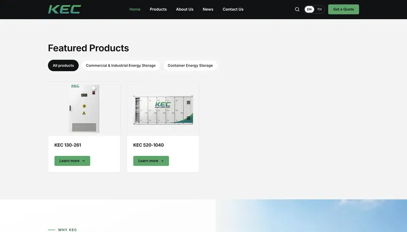 Featured products filtered by category.